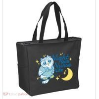 Night Shift Nurse Life Owl Tote Bag thumb 2