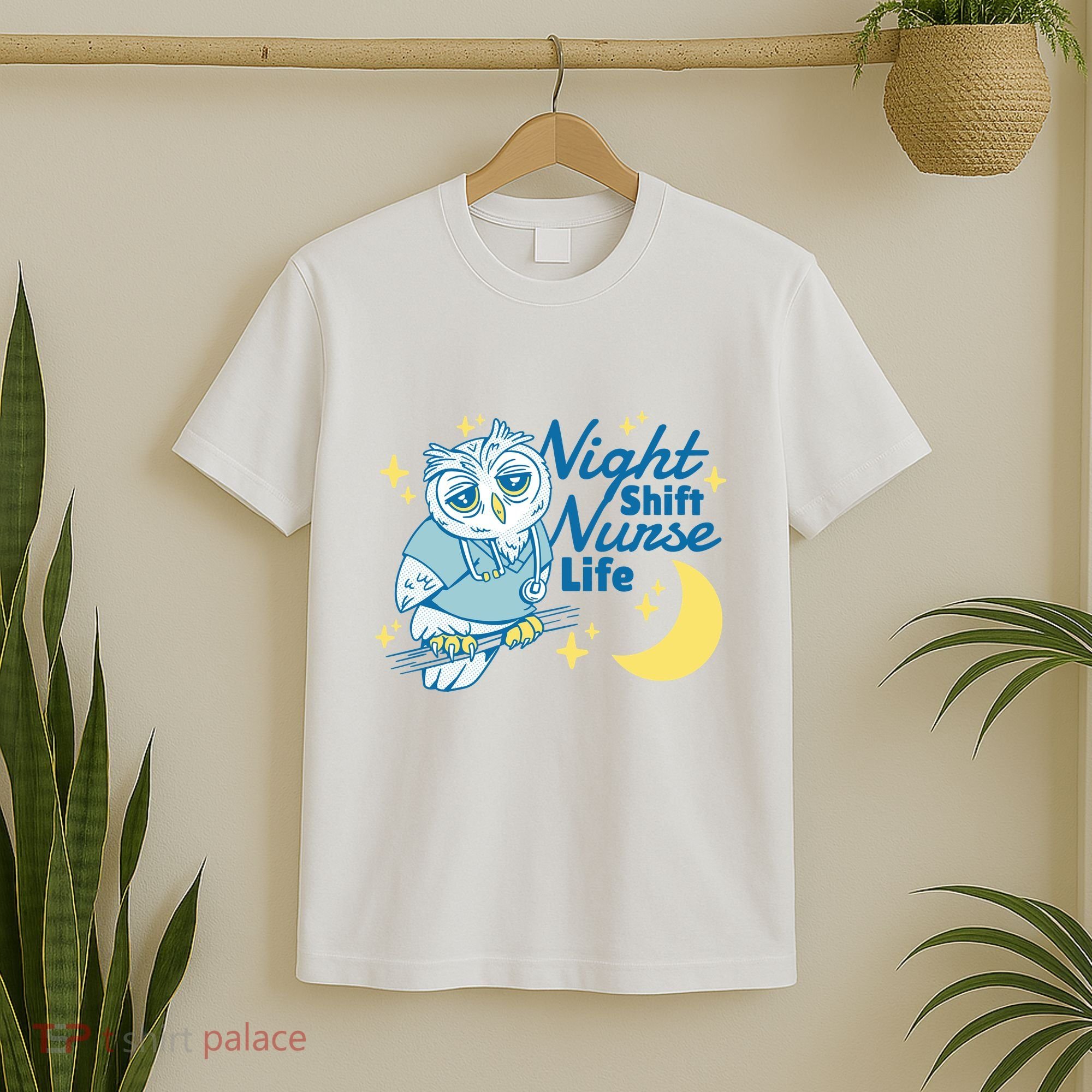 Night Shift Nurse Life Owl T-Shirt