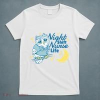 Night Shift Nurse Life Owl T-Shirt thumb 5