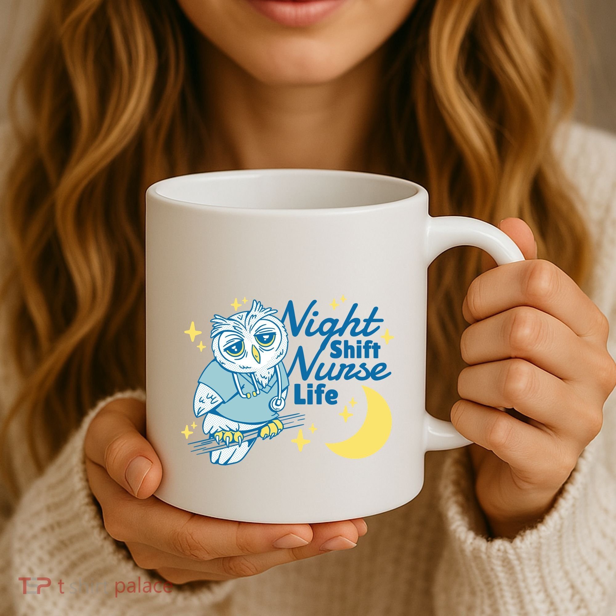Night Shift Nurse Life Owl Coffee Mug