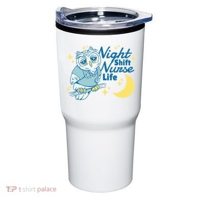 Night Shift Nurse Life Owl Tumbler