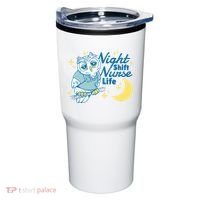 Night Shift Nurse Life Owl Tumbler thumb 0
