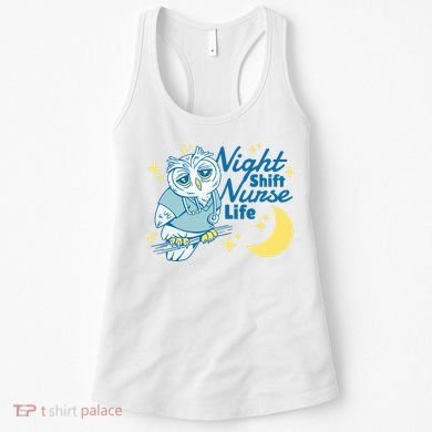 Night Shift Nurse Life Owl Women's Tank Top