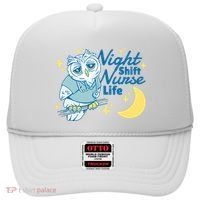 Night Shift Nurse Life Owl Hat thumb 0