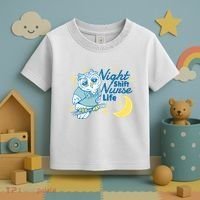 Night Shift Nurse Life Owl Toddler T-Shirt thumb 3