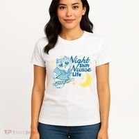 Night Shift Nurse Life Owl Women's T-Shirt thumb 4