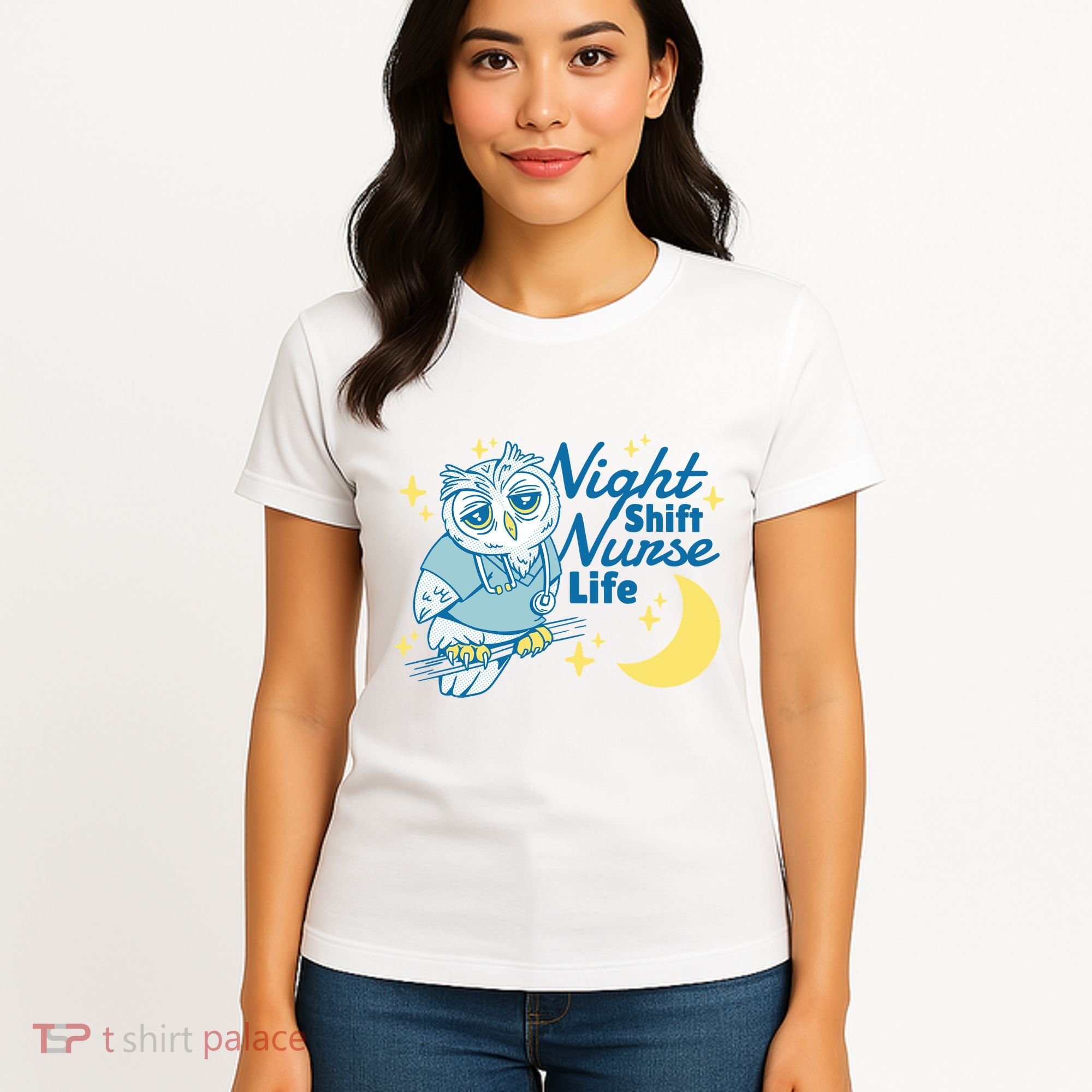 Night Shift Nurse Life Owl Women's T-Shirt