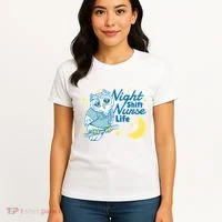Night Shift Nurse Life Owl Women's T-Shirt thumb 4