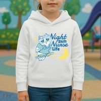 Night Shift Nurse Life Owl Kids Hoodie thumb 3