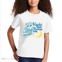 Night Shift Nurse Life Owl Kids T-Shirt thumb 2