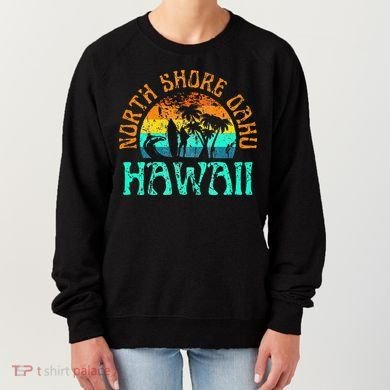 North Shore Oahu Hawaii Surf Beach Surfer Waves Women's Sweatshirt