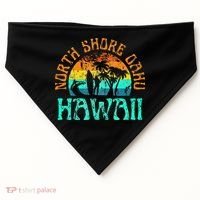 North Shore Oahu Hawaii Surf Beach Surfer Waves USA-Made Doggie Bandana thumb 0