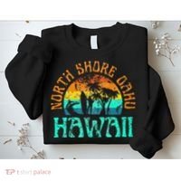 North Shore Oahu Hawaii Surf Beach Surfer Waves Sweatshirt thumb 2