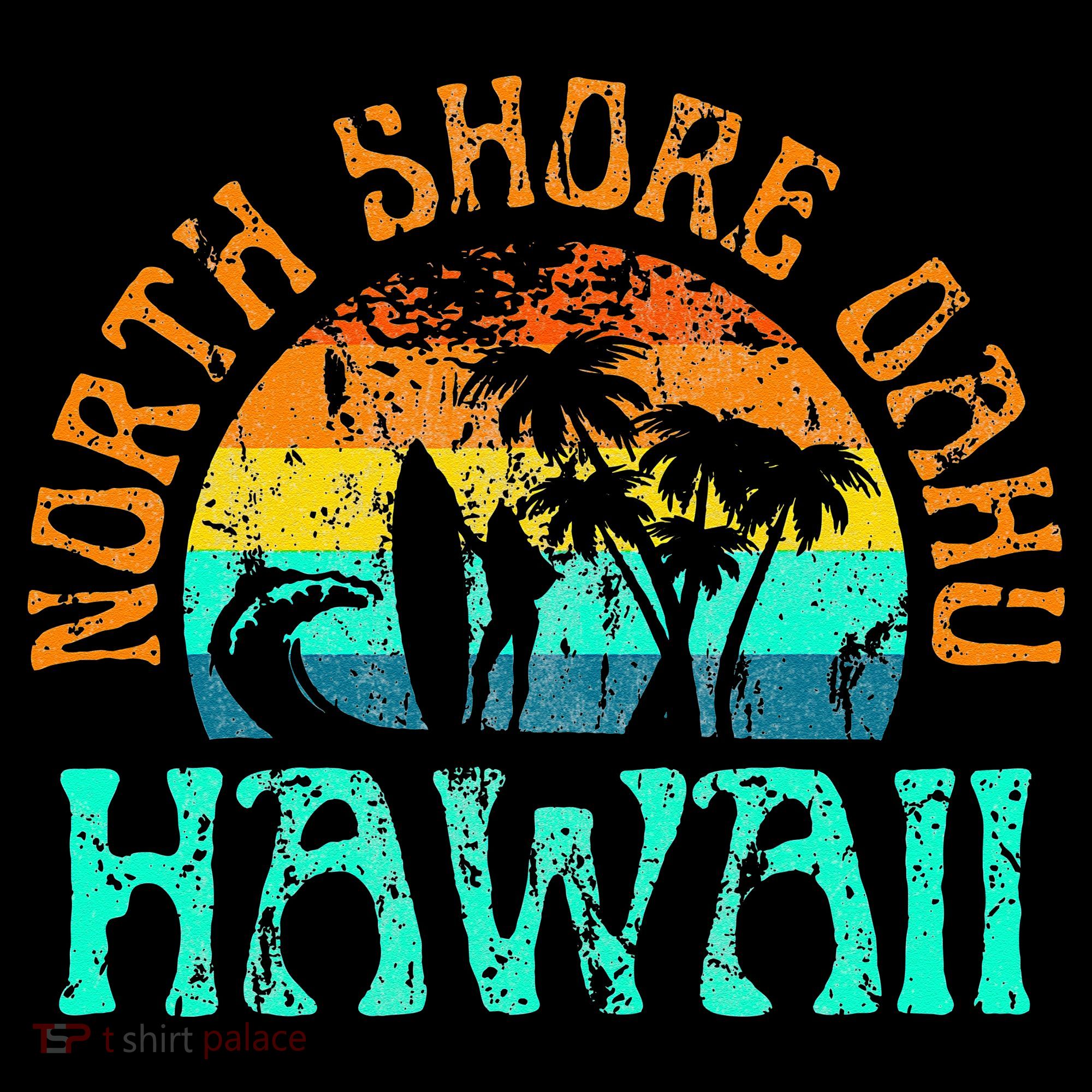 North Shore Oahu Hawaii Surf Beach Surfer Waves Women's Hoodie