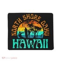 North Shore Oahu Hawaii Surf Beach Surfer Waves Mousepad thumb 0