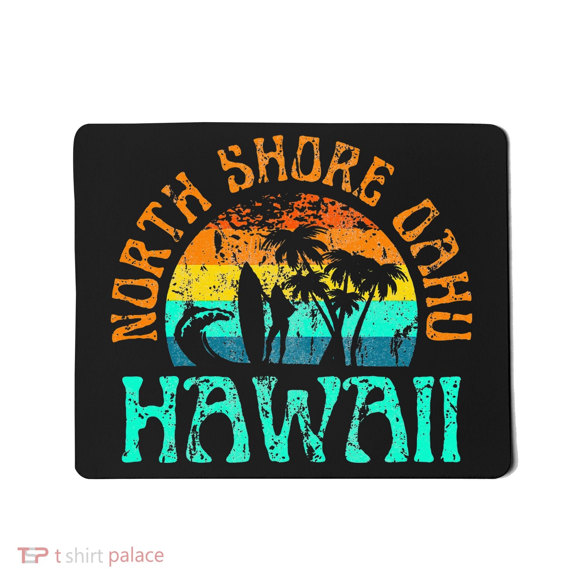 North Shore Oahu Hawaii Surf Beach Surfer Waves Mousepad