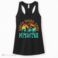North Shore Oahu Hawaii Surf Beach Surfer Waves Women's Tank Top thumb 0