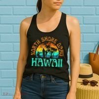 North Shore Oahu Hawaii Surf Beach Surfer Waves Women's Tank Top thumb 2
