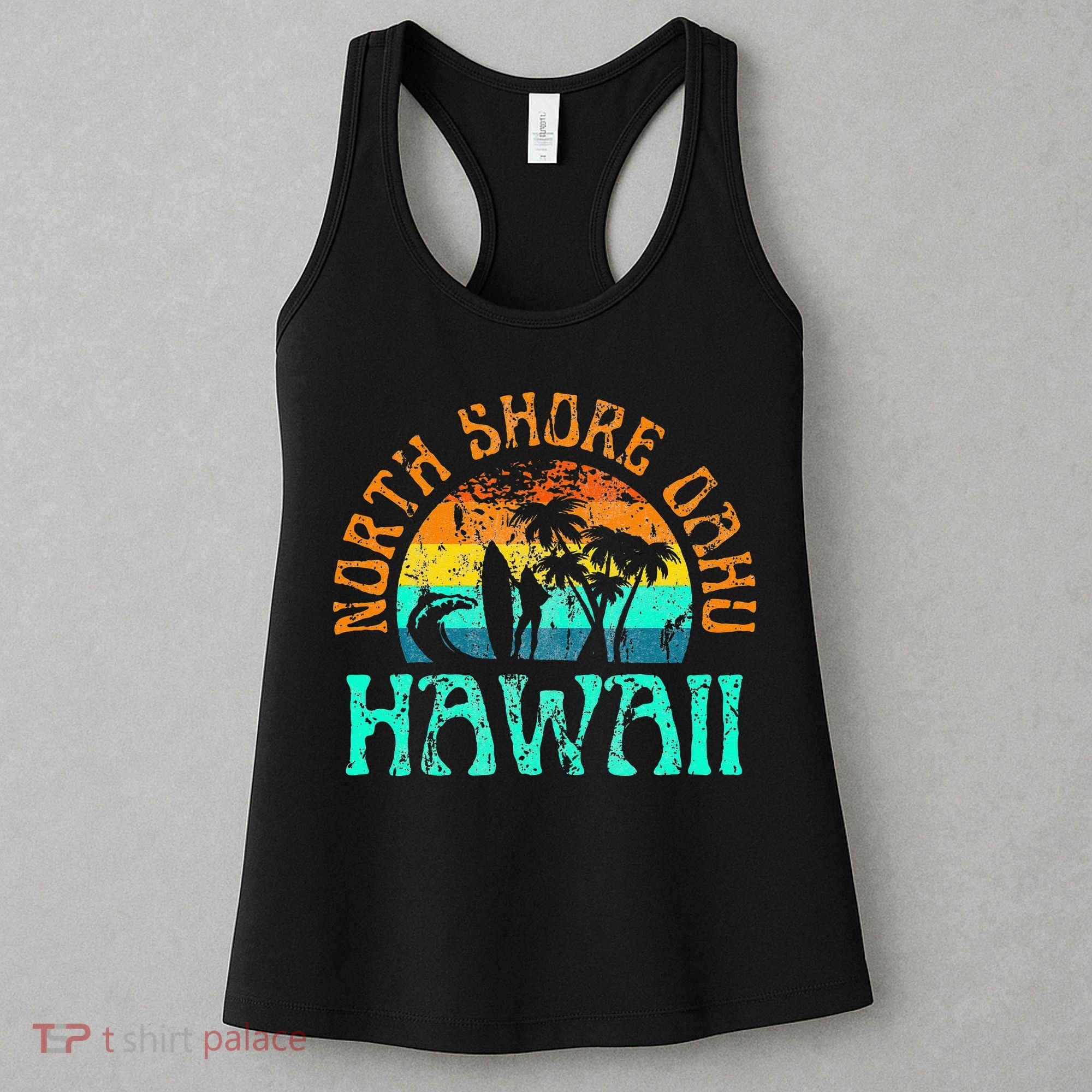 North Shore Oahu Hawaii Surf Beach Surfer Waves Women's Tank Top