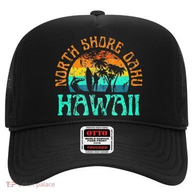 North Shore Oahu Hawaii Surf Beach Surfer Waves Hat