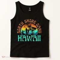 North Shore Oahu Hawaii Surf Beach Surfer Waves Tank Top thumb 2