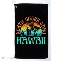 North Shore Oahu Hawaii Surf Beach Surfer Waves Golf Towel thumb 0