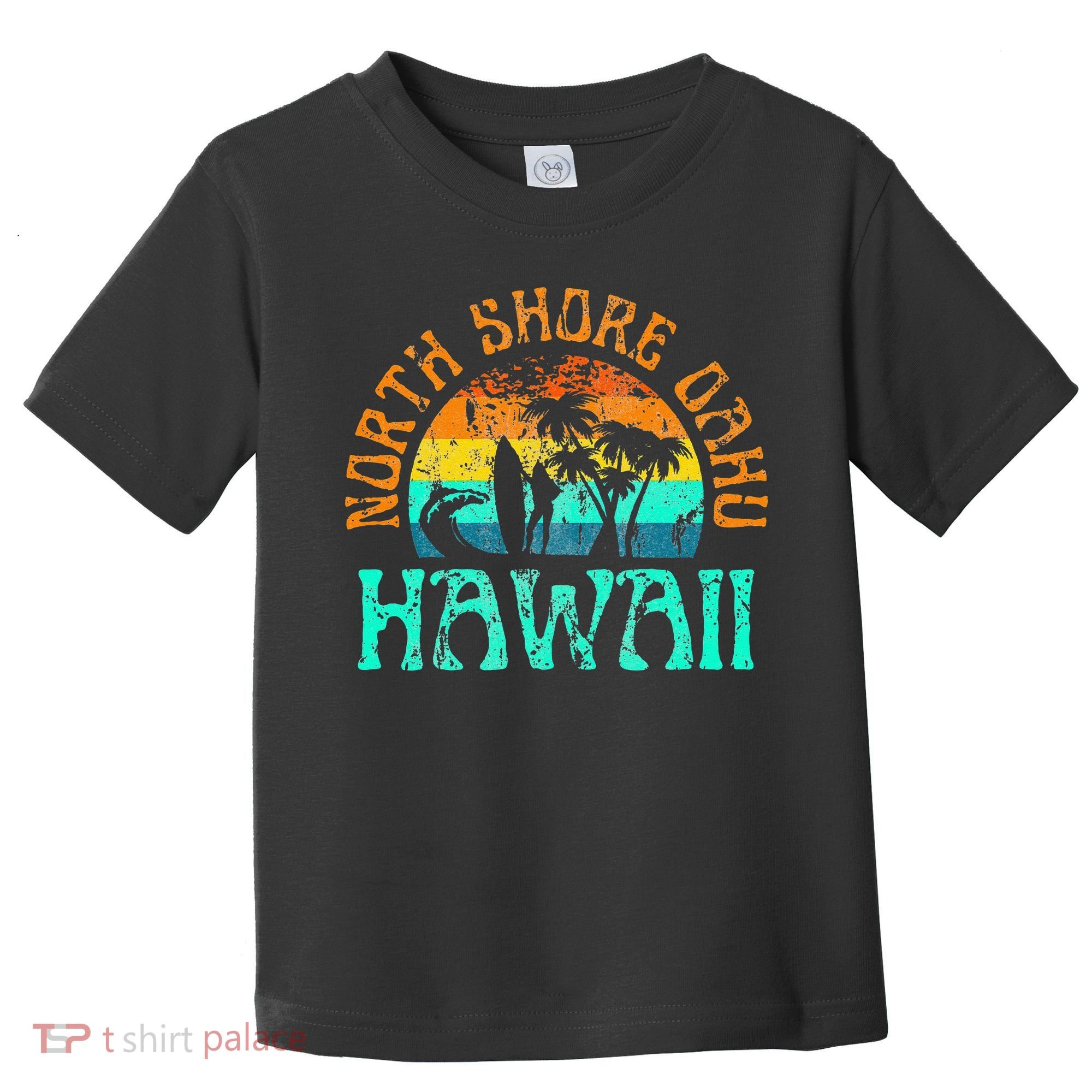 North Shore Oahu Hawaii Surf Beach Surfer Waves Toddler T-Shirt