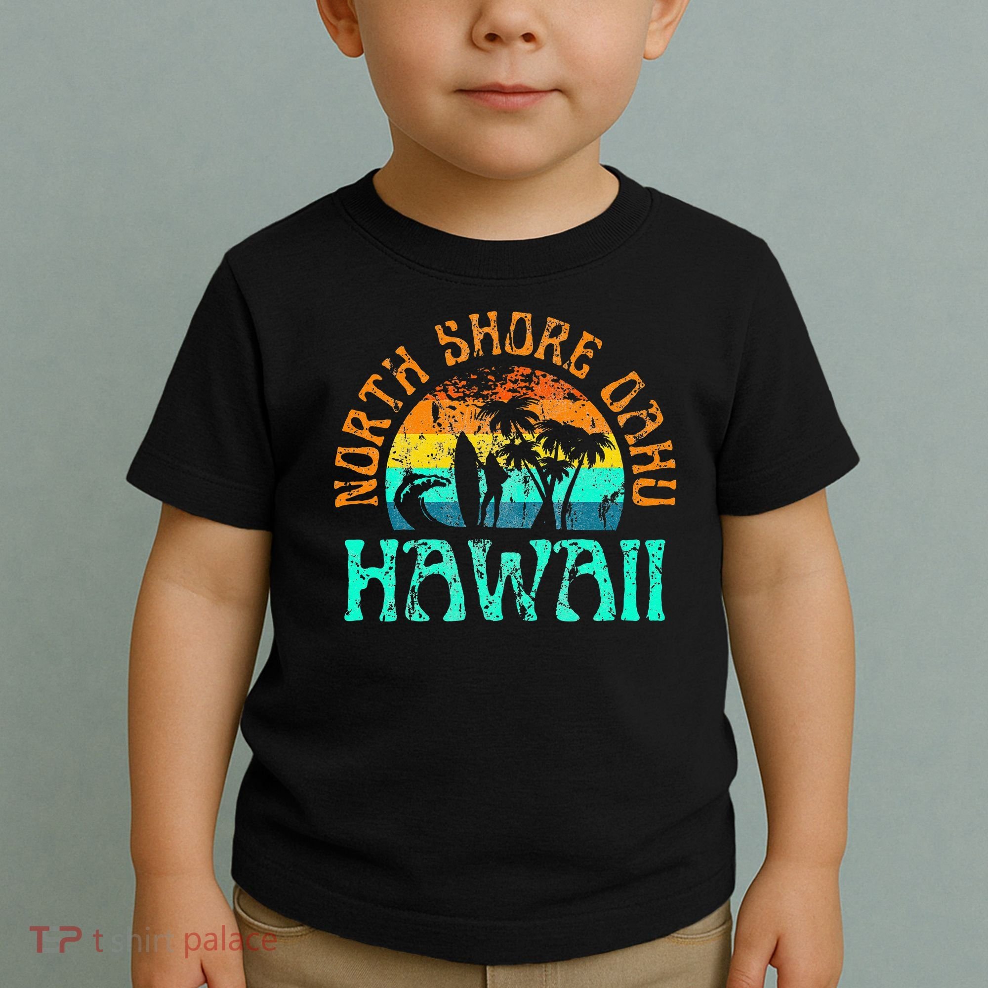 North Shore Oahu Hawaii Surf Beach Surfer Waves Toddler T-Shirt