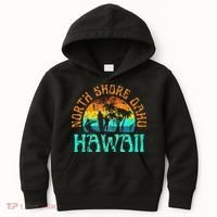 North Shore Oahu Hawaii Surf Beach Surfer Waves Kids Hoodie thumb 0
