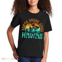 North Shore Oahu Hawaii Surf Beach Surfer Waves Kids T-Shirt thumb 2