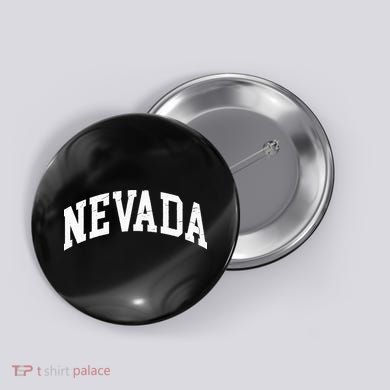 Nevada State Of Nevada Worn Design Classic Button