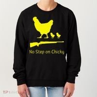No Step On Chicky Libertarian Rifle Gadsden Flag Chicken Gun Women's Sweatshirt thumb 0