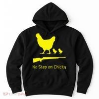 No Step On Chicky Libertarian Rifle Gadsden Flag Chicken Gun Hoodie thumb 0