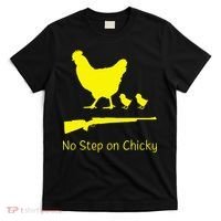 No Step On Chicky Libertarian Rifle Gadsden Flag Chicken Gun T-Shirt thumb 0