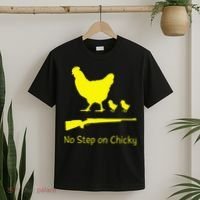 No Step On Chicky Libertarian Rifle Gadsden Flag Chicken Gun T-Shirt thumb 2