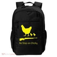 No Step On Chicky Libertarian Rifle Gadsden Flag Chicken Gun Backpack thumb 0