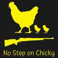 No Step On Chicky Libertarian Rifle Gadsden Flag Chicken Gun Women's Hoodie thumb 2