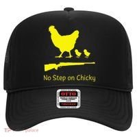 No Step On Chicky Libertarian Rifle Gadsden Flag Chicken Gun Hat thumb 0