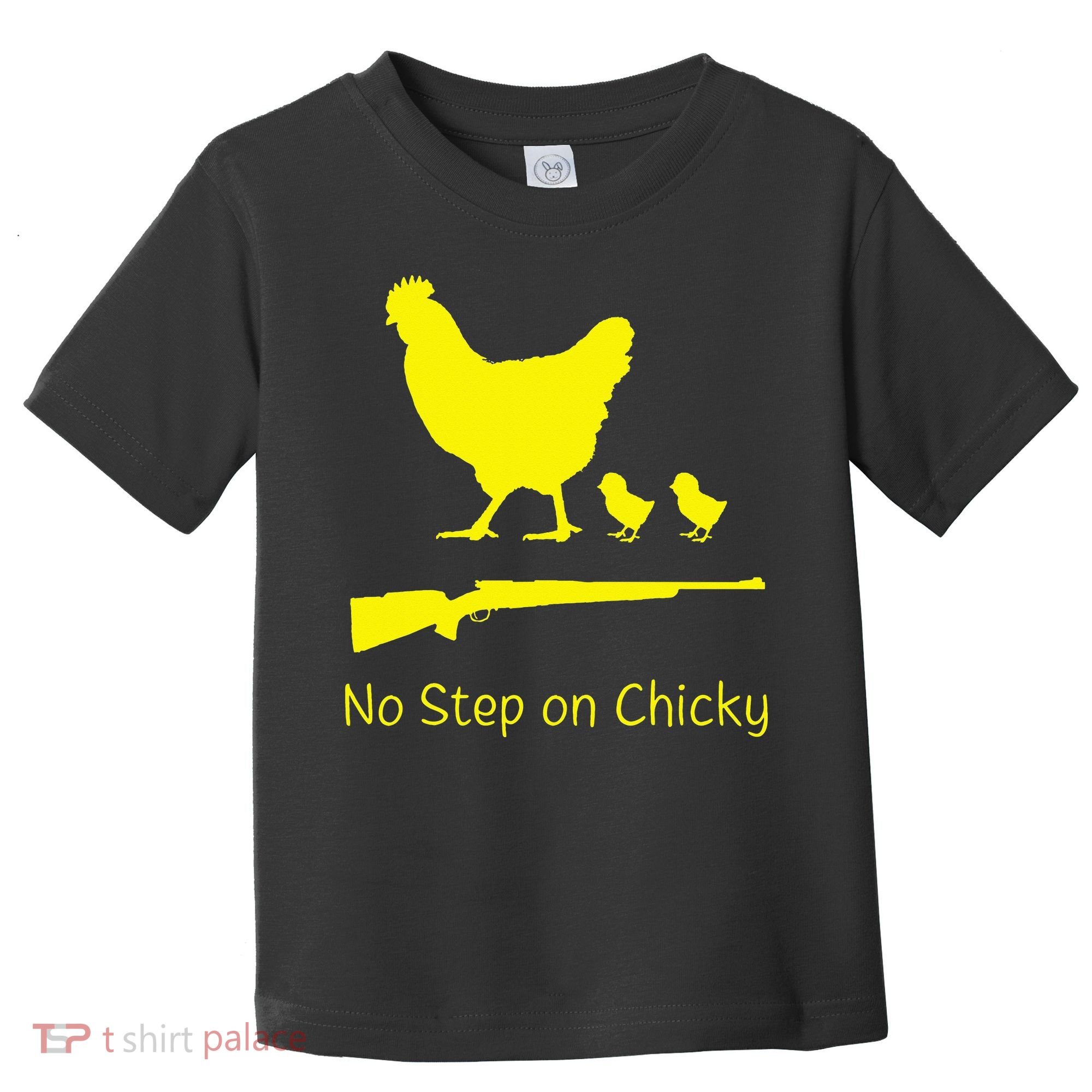 No Step On Chicky Libertarian Rifle Gadsden Flag Chicken Gun Toddler T-Shirt