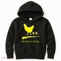 No Step On Chicky Libertarian Rifle Gadsden Flag Chicken Gun Kids Hoodie thumb 0