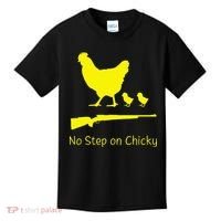No Step On Chicky Libertarian Rifle Gadsden Flag Chicken Gun Kids T-Shirt thumb 0