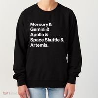 NASA Space Programs Mercury Gemini Apollo Shuttle Artemis Women's Sweatshirt thumb 0
