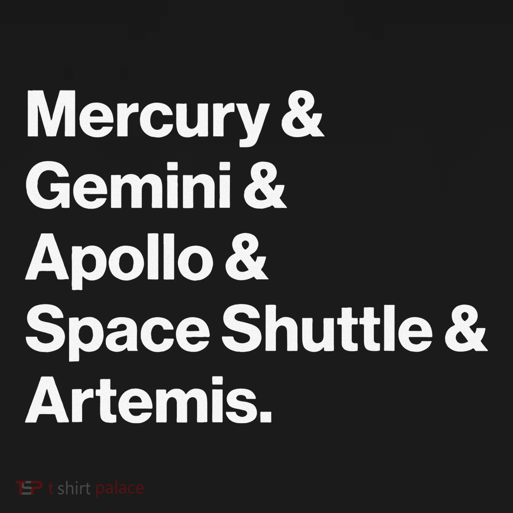 NASA Space Programs Mercury Gemini Apollo Shuttle Artemis Doggie Tank