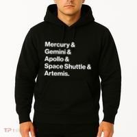 NASA Space Programs Mercury Gemini Apollo Shuttle Artemis Hoodie thumb 2