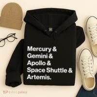 NASA Space Programs Mercury Gemini Apollo Shuttle Artemis Hoodie thumb 4