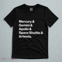 NASA Space Programs Mercury Gemini Apollo Shuttle Artemis T-Shirt thumb 5