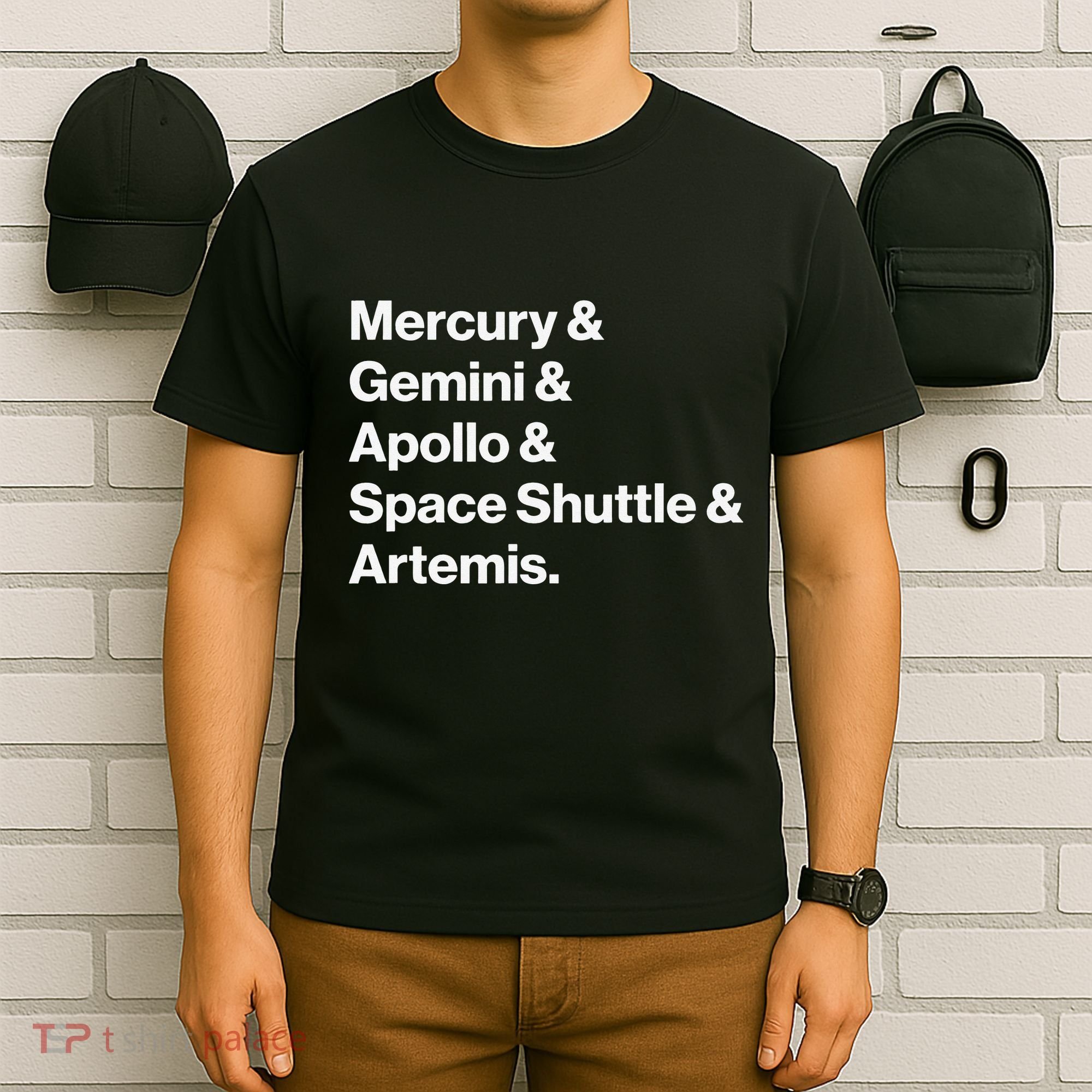 NASA Space Programs Mercury Gemini Apollo Shuttle Artemis T-Shirt