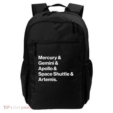 NASA Space Programs Mercury Gemini Apollo Shuttle Artemis Backpack