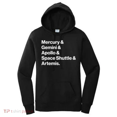 NASA Space Programs Mercury Gemini Apollo Shuttle Artemis Women's Hoodie