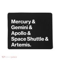 NASA Space Programs Mercury Gemini Apollo Shuttle Artemis Mousepad thumb 0